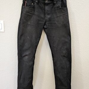 Raleigh Denim Jones "New American" Black Selvage Jeans, Size 34